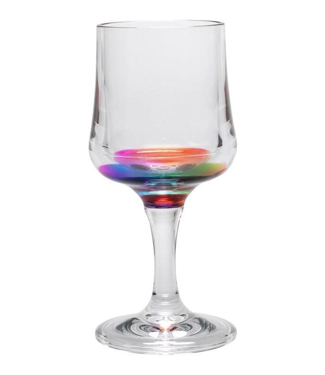 Acrylic Rainbow Wine Glass
