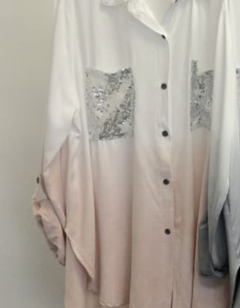 Look Mode/Mx California Ombre Sequin Star Shirt (O/S)
