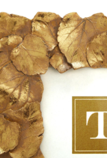 Two's Company Golden Foliage Leaf 5" x 7" Photo Frame
