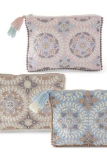 K&K Interiors Embroidered Cosmetic Bags