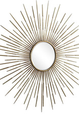 Uttermost Golden Rays Round Mirror