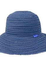 Wallaroo Scrunchie Hat-Blue/White Dots