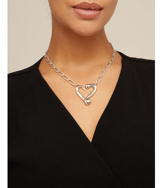 Uno de 50 One Love Necklace Silver