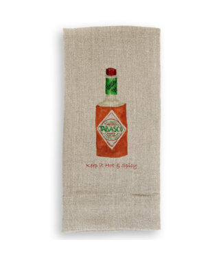 French Graffiti Tabasco with Quote Guest Towel