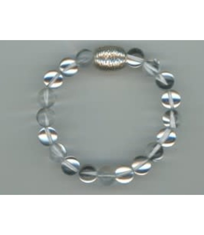 Simon Sebbag Stretch Coated Silver Crystal Bracelet