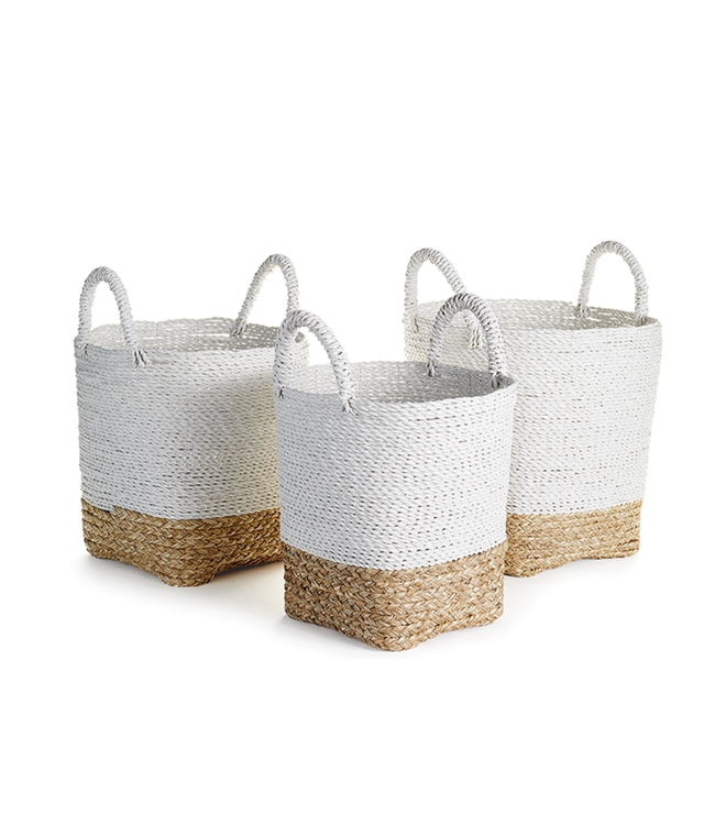 Mint Hat Boxes - Pack of 3 with Rope Handles