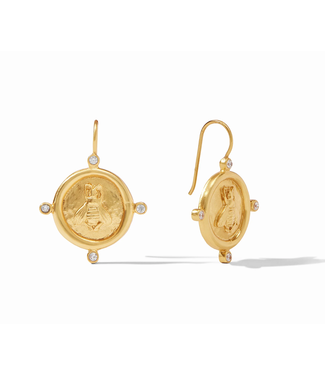 Julie Vos Bee Cameo Earring