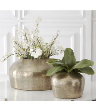K&K Interiors Textured Gold Vases