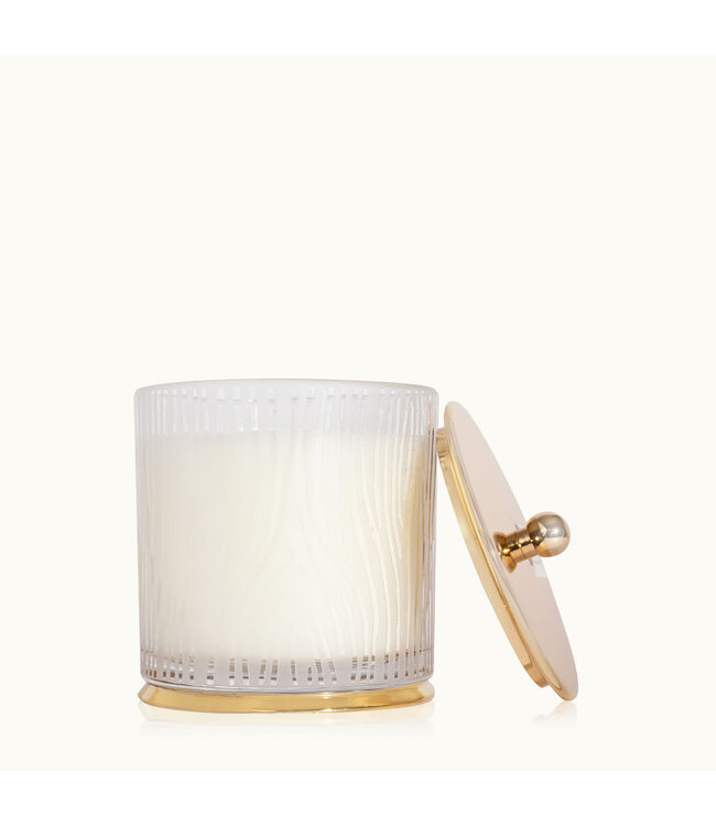 FRASIER FIR LARGE POURED CANDLE, FROSTED WOOD GRAIN