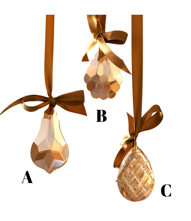 Crystal Drop Rose Gold Ornaments Red Potato Market