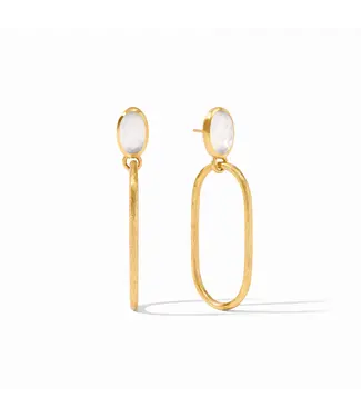 Julie Vos Ivy Statement Earring Clear Crystal