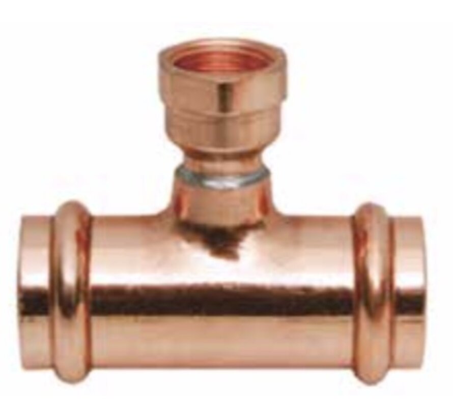 Copper Tee P X P X Fpt 1 1 2 X 1 1 2 X 3 4 Mt Juliet Pipe