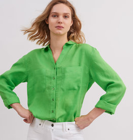 LISE Chemisier en viscose imprimé tartan manches longues Boutique VÊTEMENTS SAINT  JAMES
