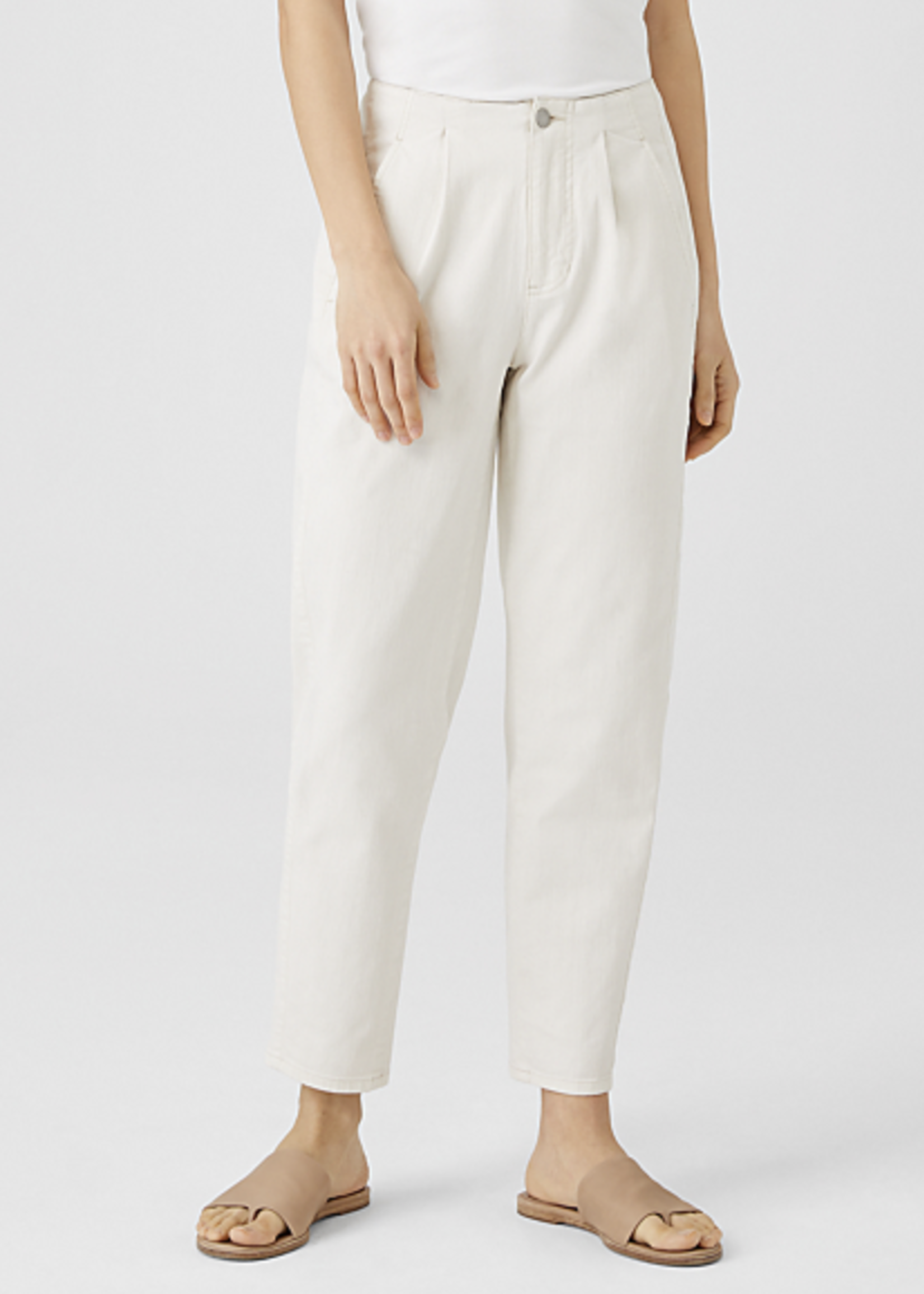 Ankle Jeans with Pleats
