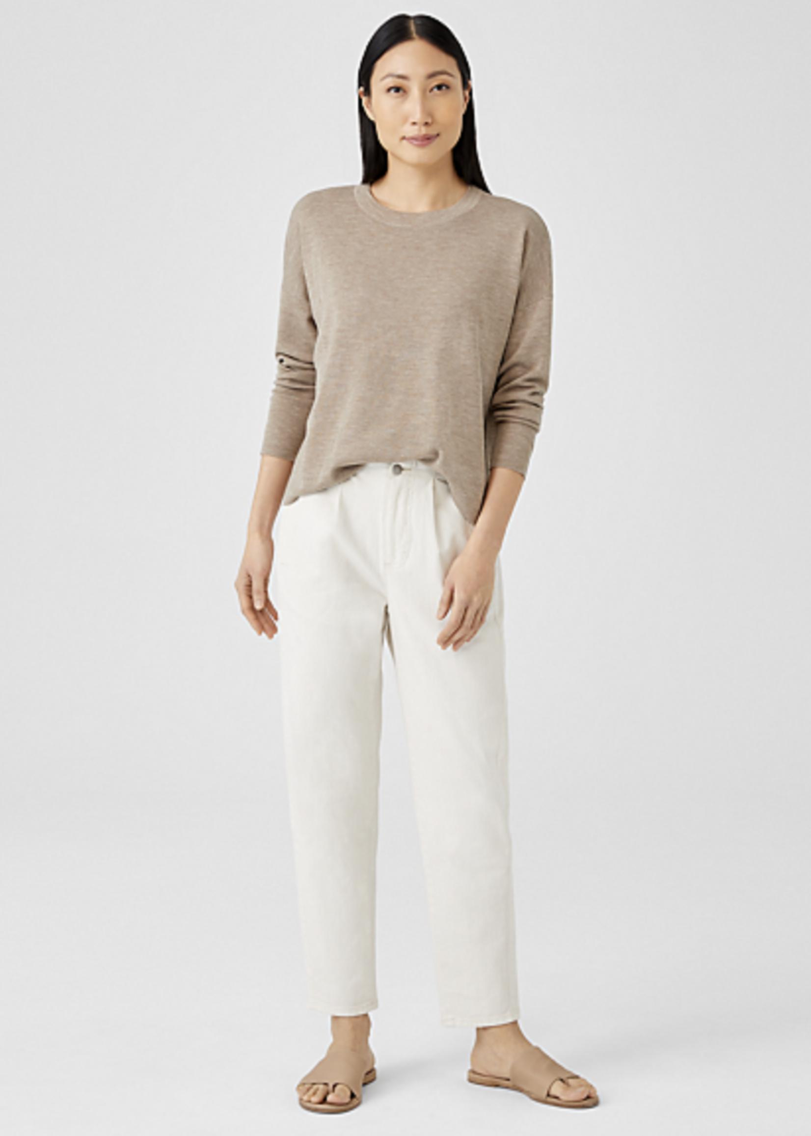 Ankle Jeans with Pleats