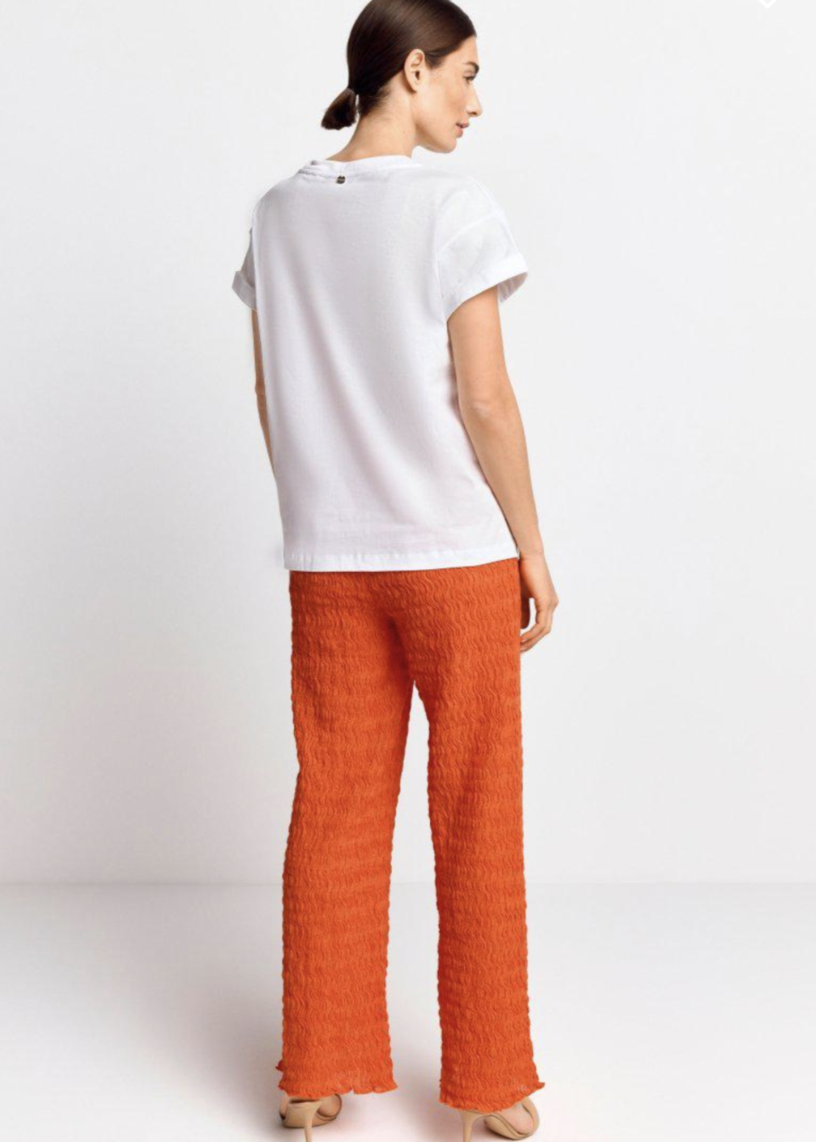 Crinkle Straight Leg Pant
