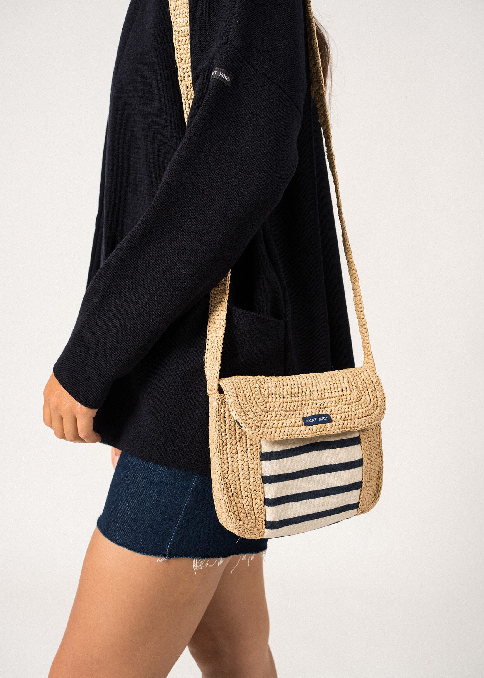 Saint James Pochette Raphia
