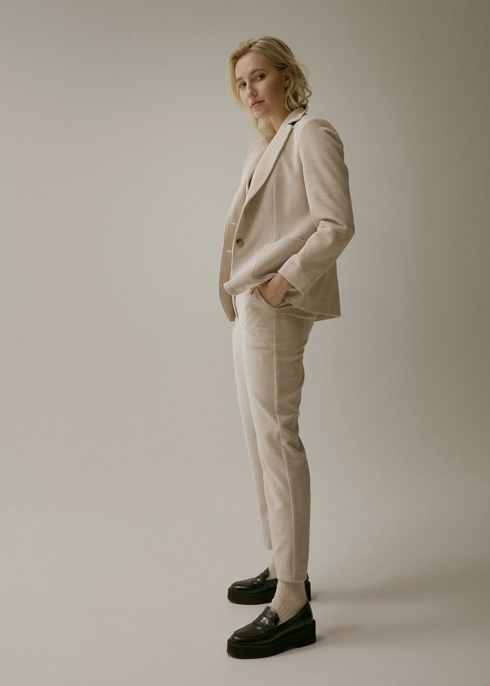 Blazer en velours côtelé