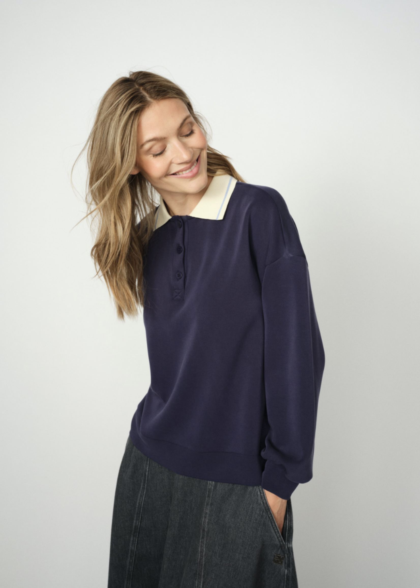 Mos Mosh Vada Polo Sweatshirt
