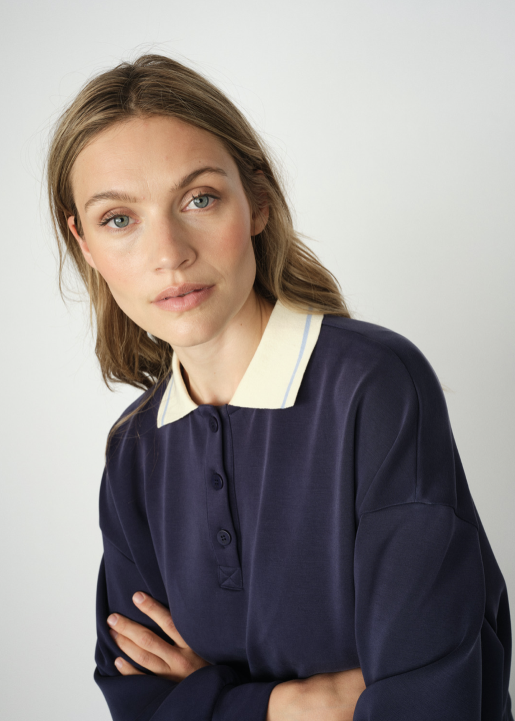 Mos Mosh Vada Polo Sweatshirt