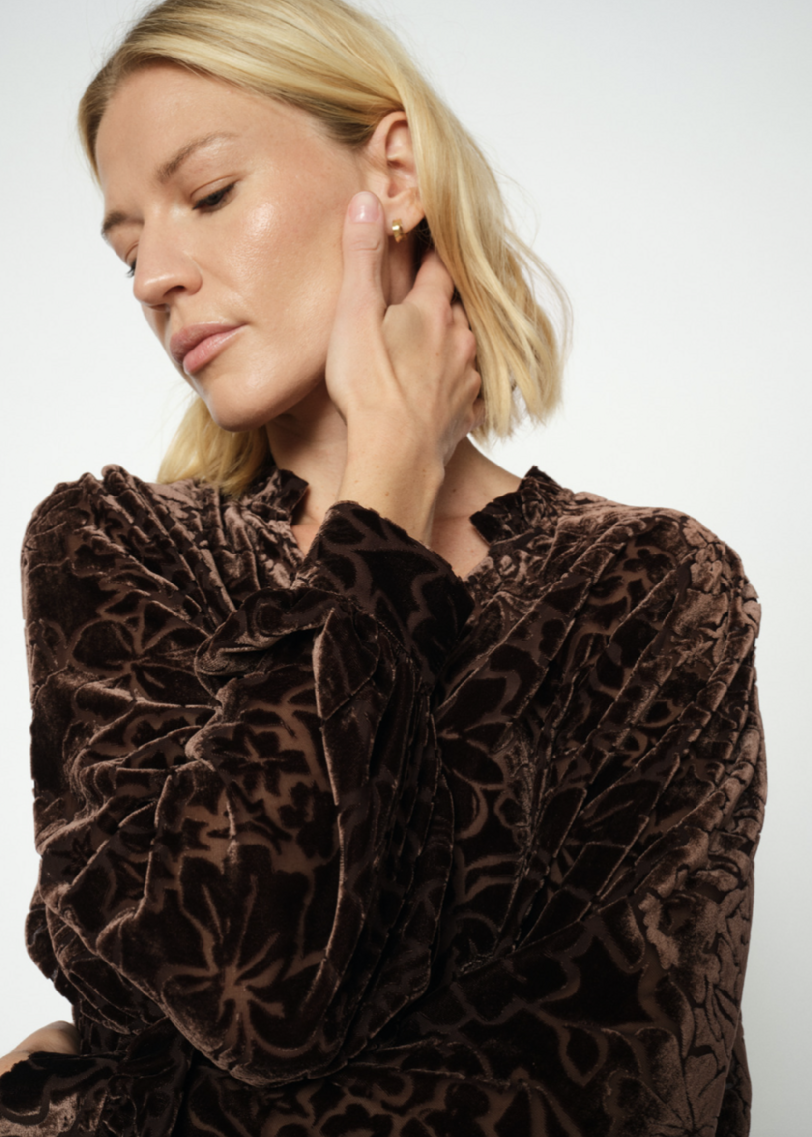 Mos Mosh Vilsa Blurred Velve Blouse