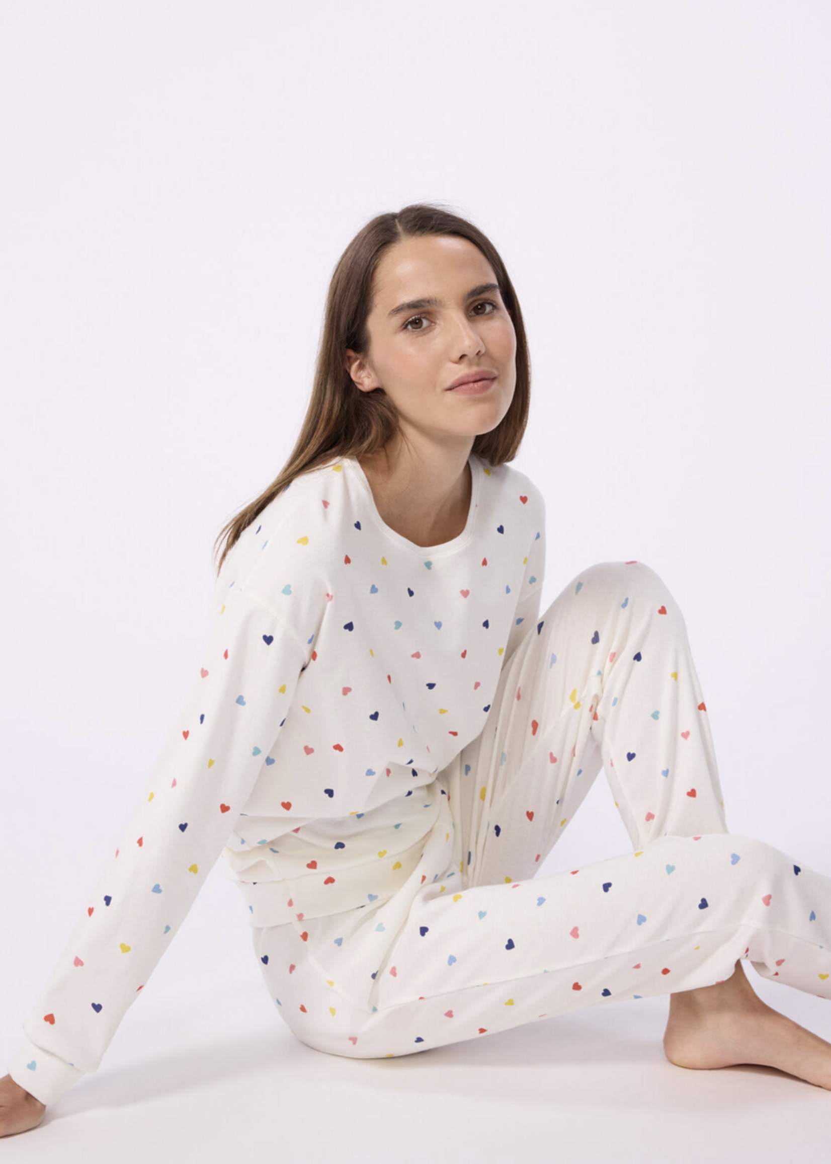 Petit Bateau Pyjama coeur multico