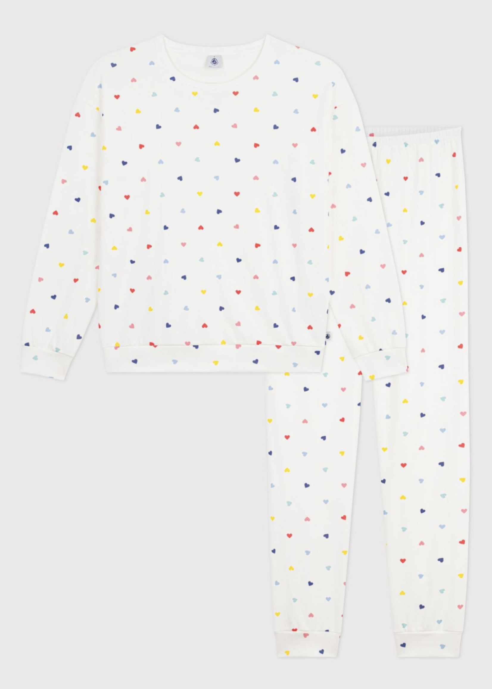 Petit Bateau Pyjama coeur multico
