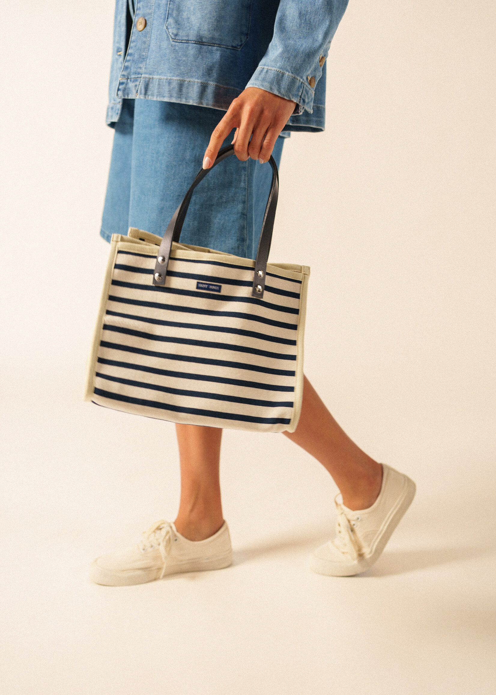 Saint James Sac Carré rayé