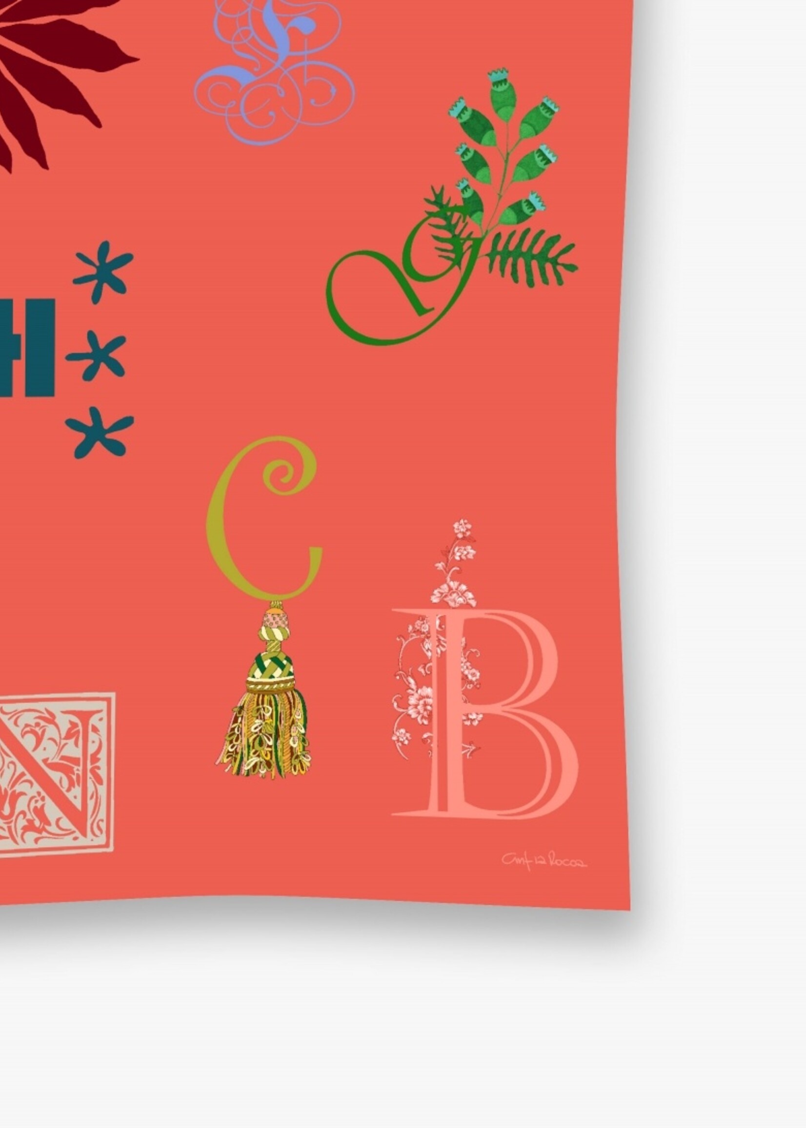 Cinzia Rocca Grand rectangle en soie