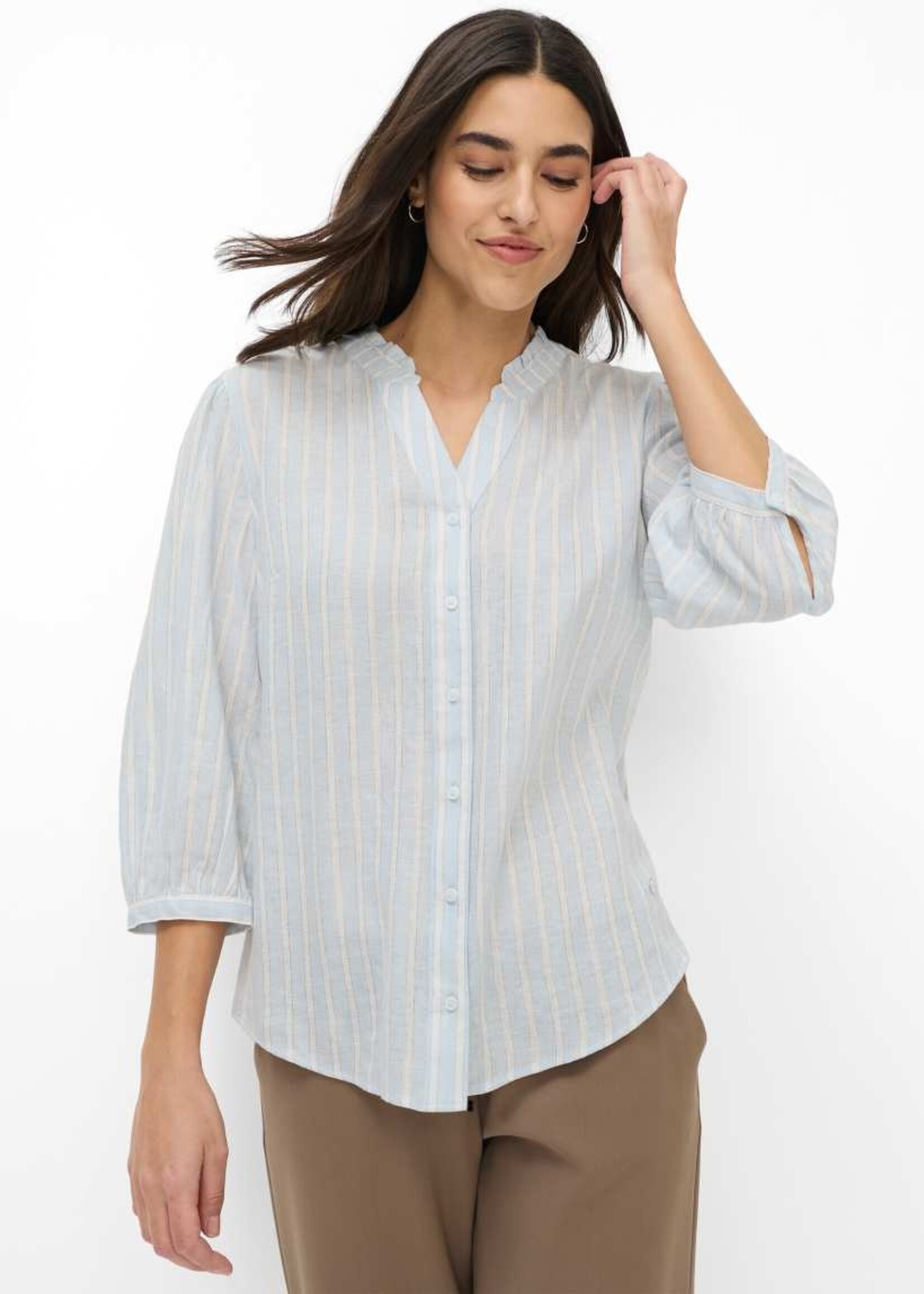 Brax Chemisier Violet en lin