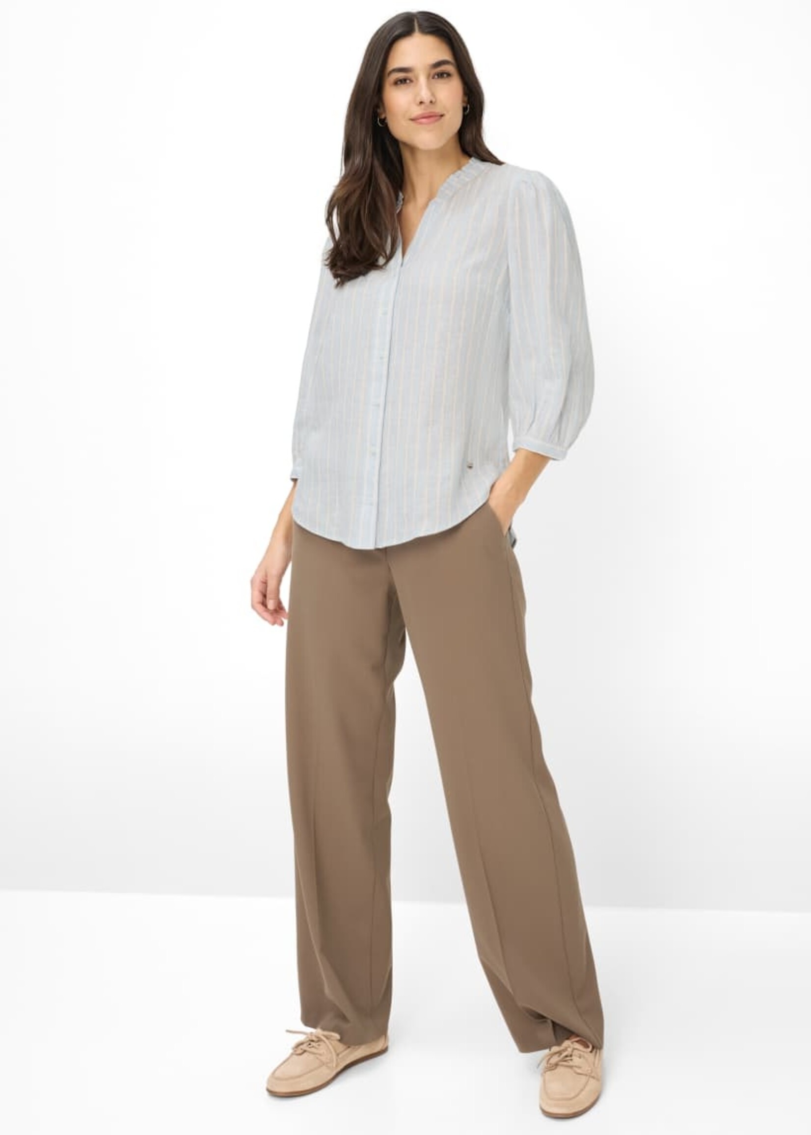 Brax Chemisier Violet en lin