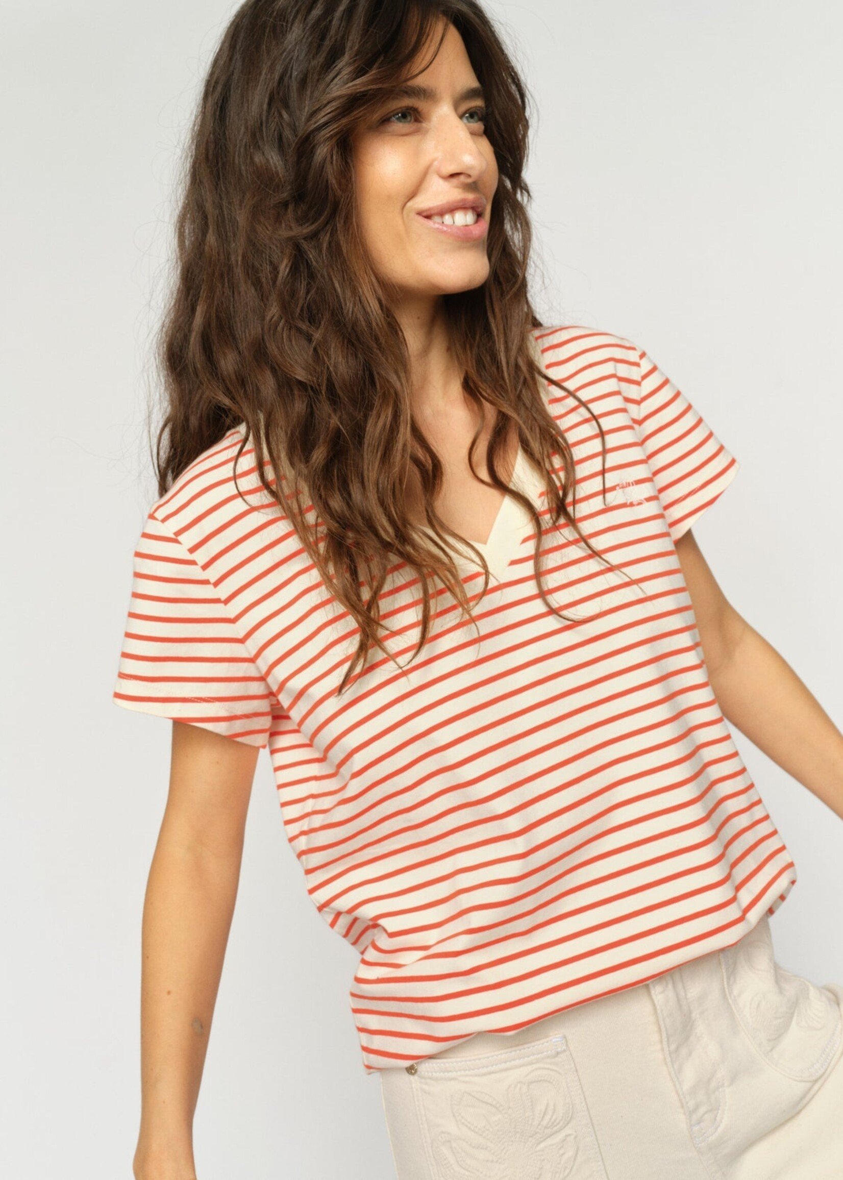 Mos Mosh Kala V-ss Stripe Tee