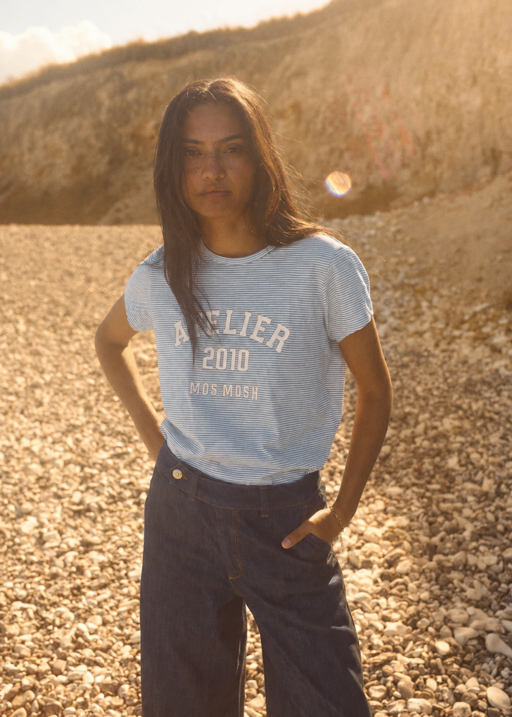 Mos Mosh Camp O-SS Stripe Tee