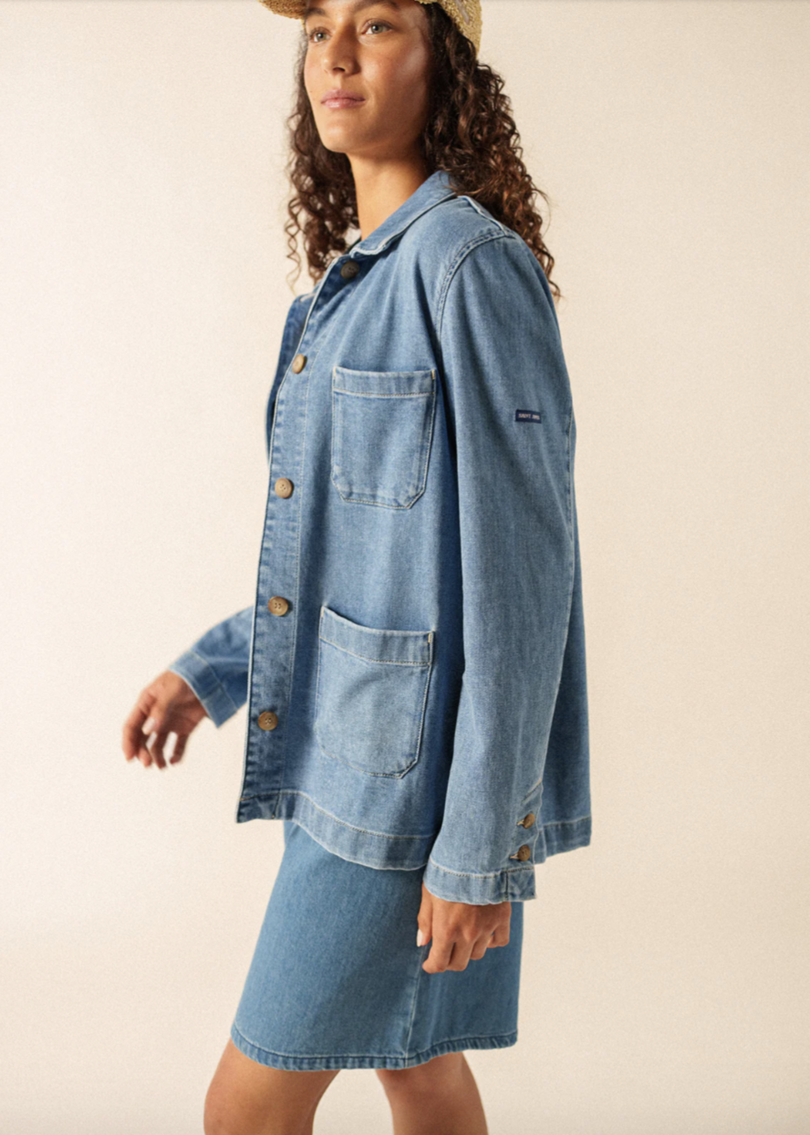 Saint James Veste Alize en denim