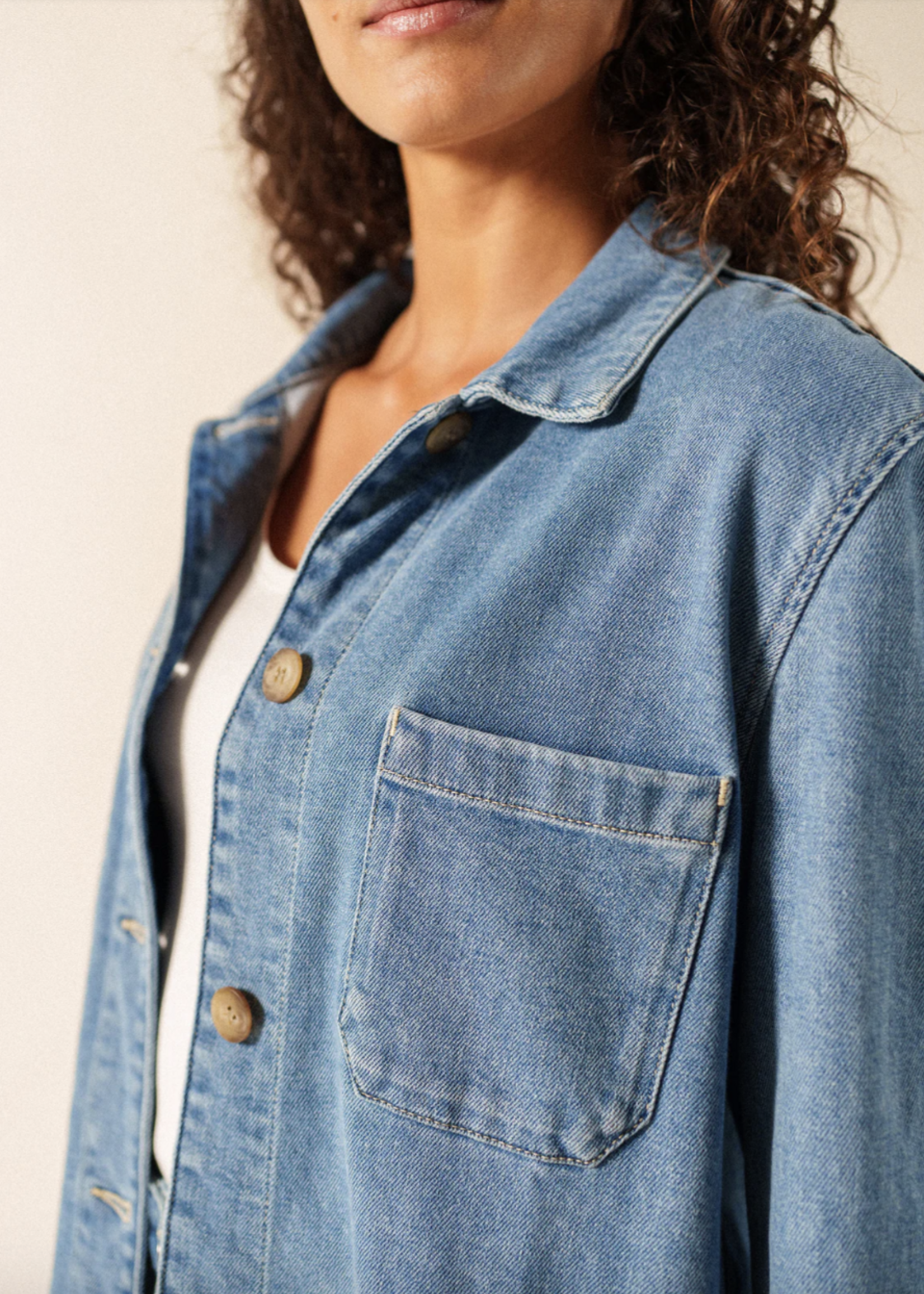 Saint James Veste Alize en denim