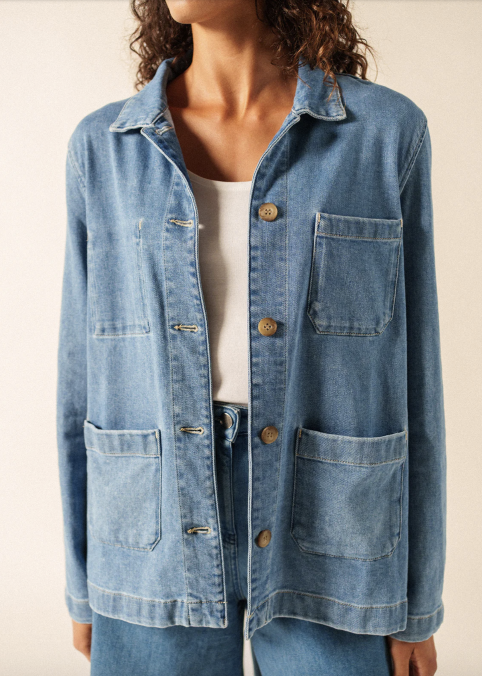 Saint James Veste Alize en denim