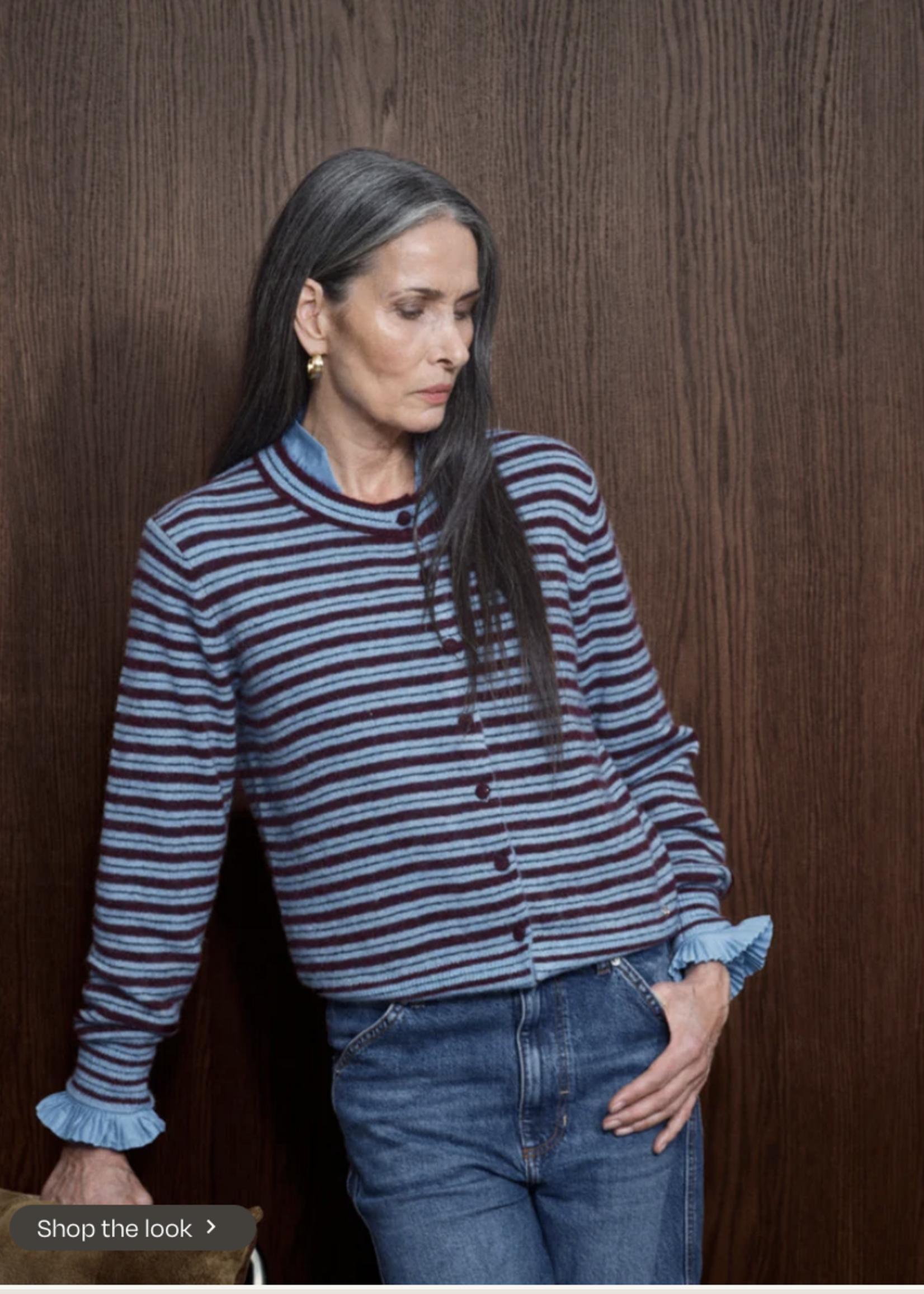 Mos Mosh Milvi Stripe Cardigan