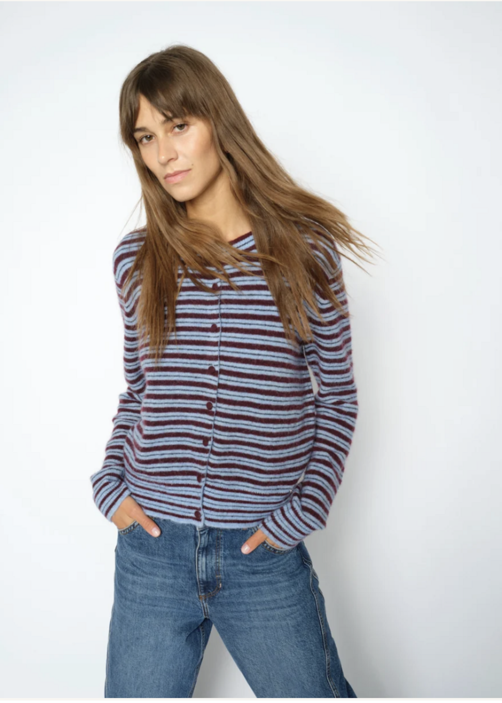 Mos Mosh Milvi Stripe Cardigan