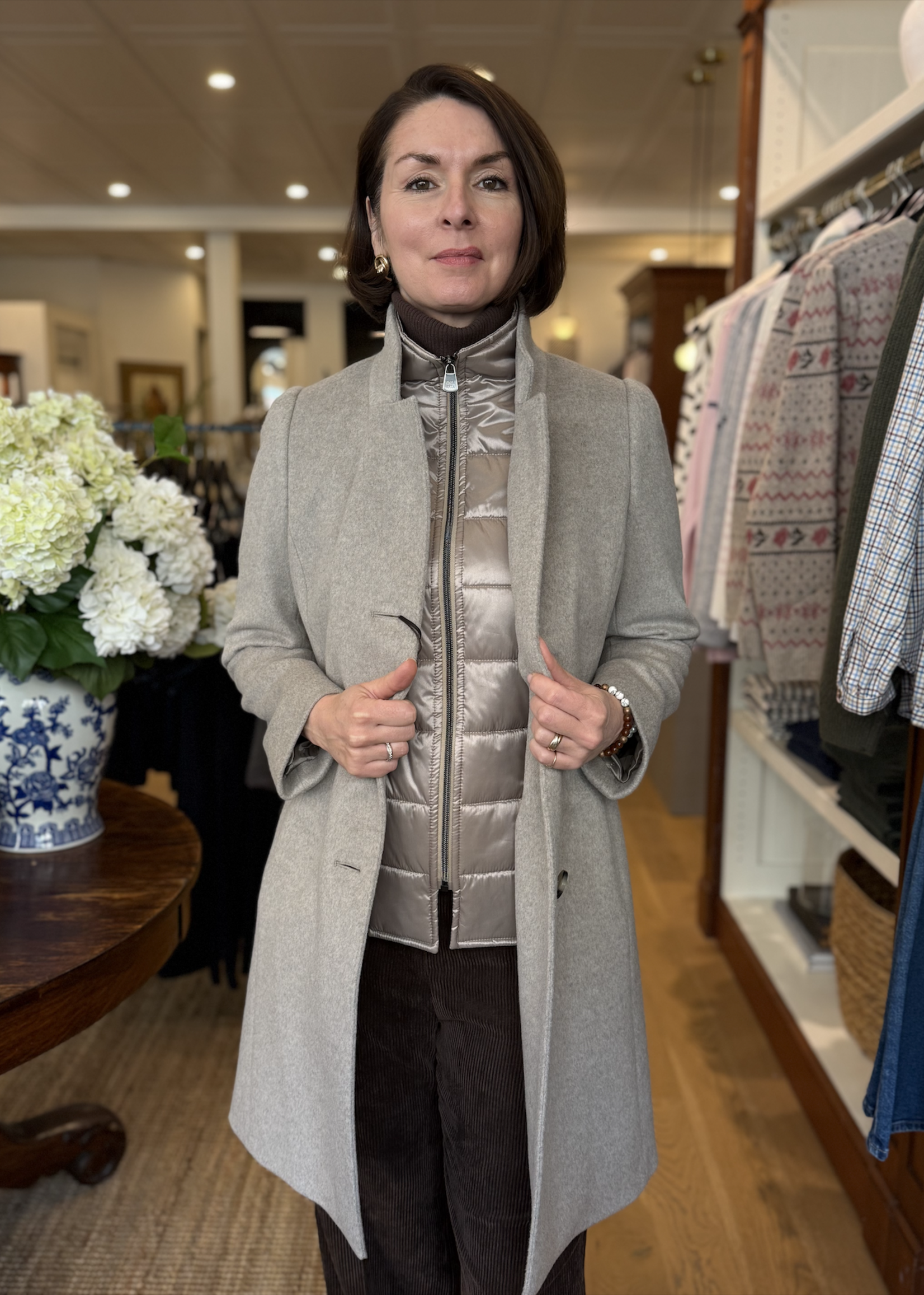 Cinzia Rocca Manteau en laine avec veste