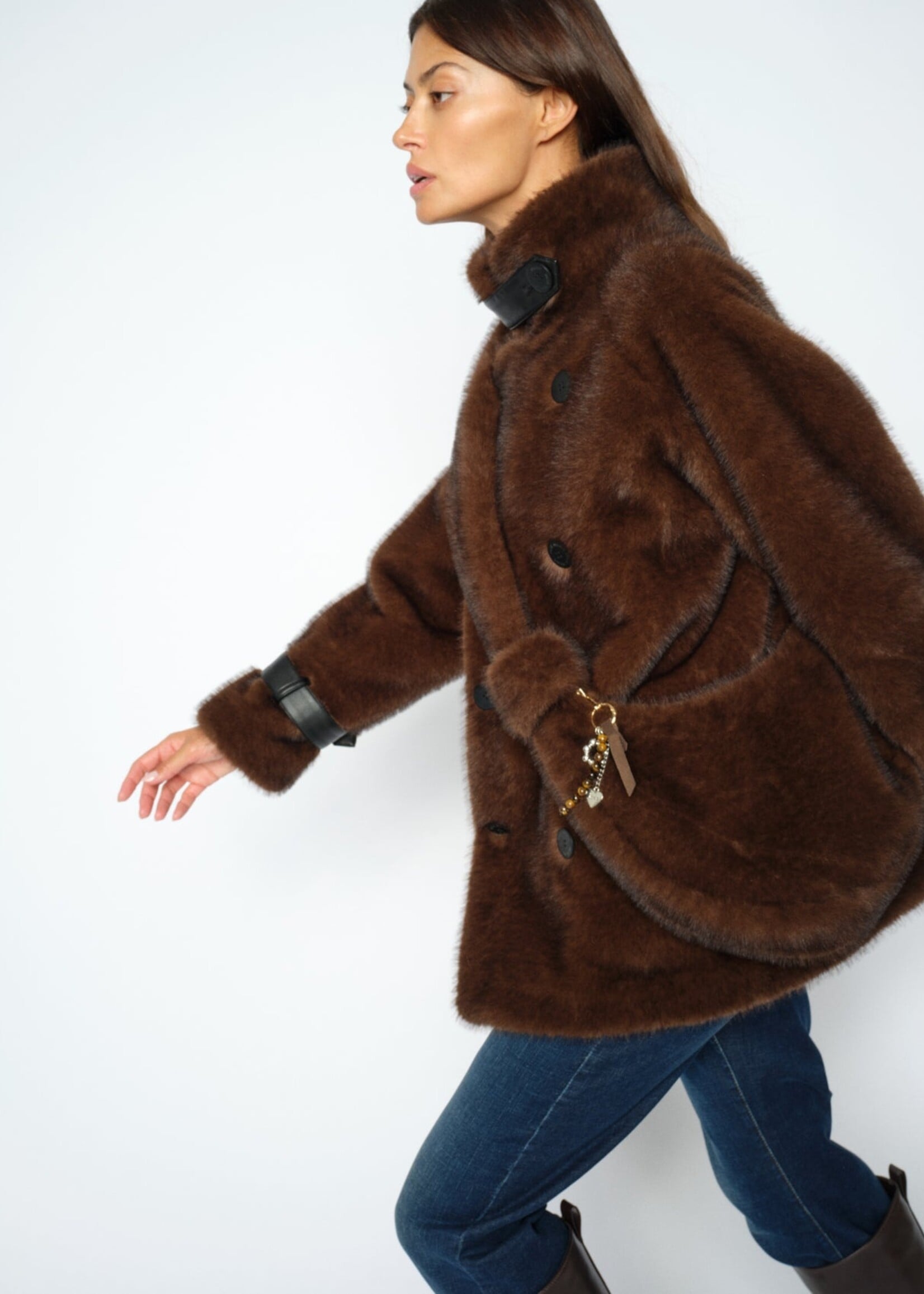 Mos Mosh Cia Faux Fur Bag