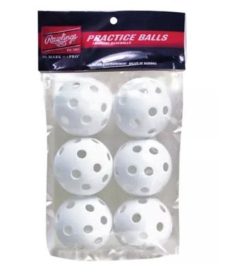 Rawlings Rawlings 9" Plastic Wiffle Ball Trainers - 6/Pack