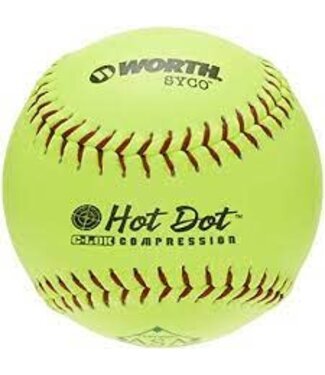 Worth WORTH SLO-PITCH BALLS-CANADIAN LEAGUE SOFTBALLS - OFFICIAL SOFTBALL OF SLO-PITCH QUEBEC