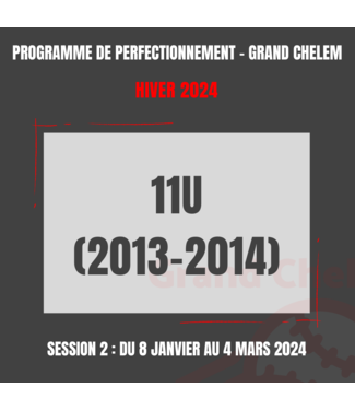 PROGRAMME DE PERFECTIONNEMENT - GRAND CHELEM 11U FRAPPEUR