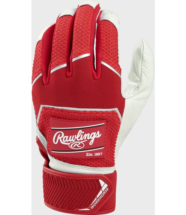 Rawlings RAWLINGS WORKHORSE PRO BATTING GLOVES -  ADULT