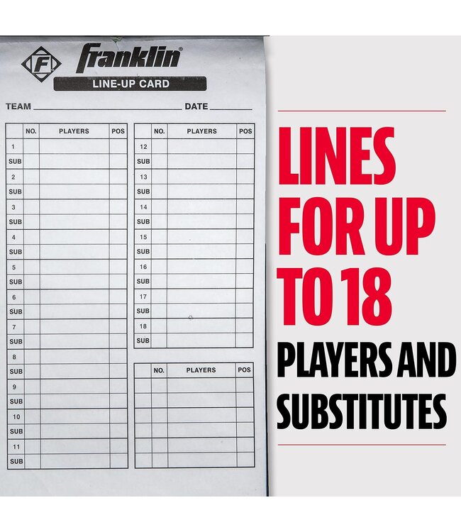 Franklin LINE-UP CARDS