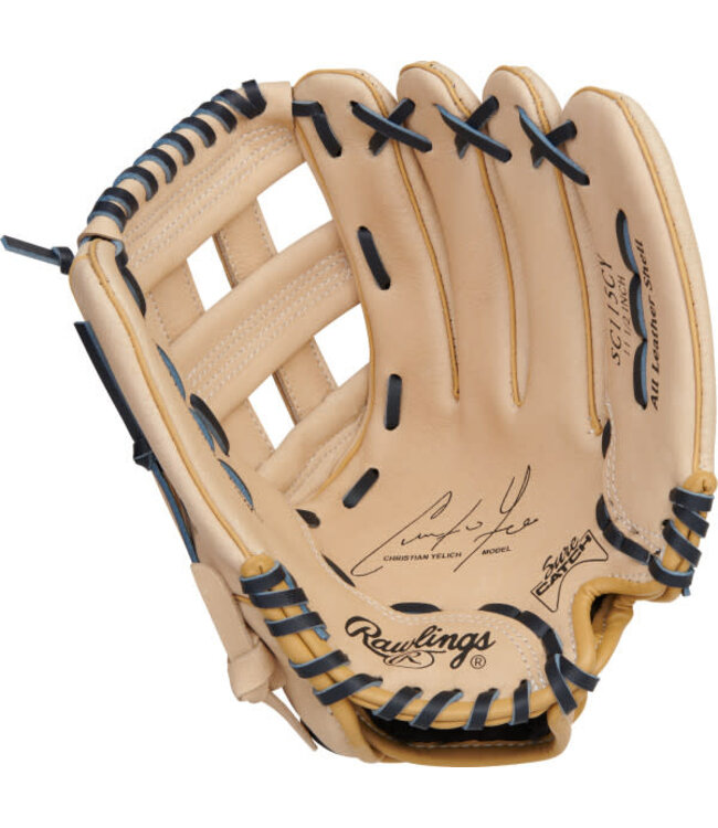 Rawlings GANT DE BASEBALL SURE CATCH SERIES JEUNES C. YELICH SIGNATURE 11,5 POUCES | Lancer de la main droite |