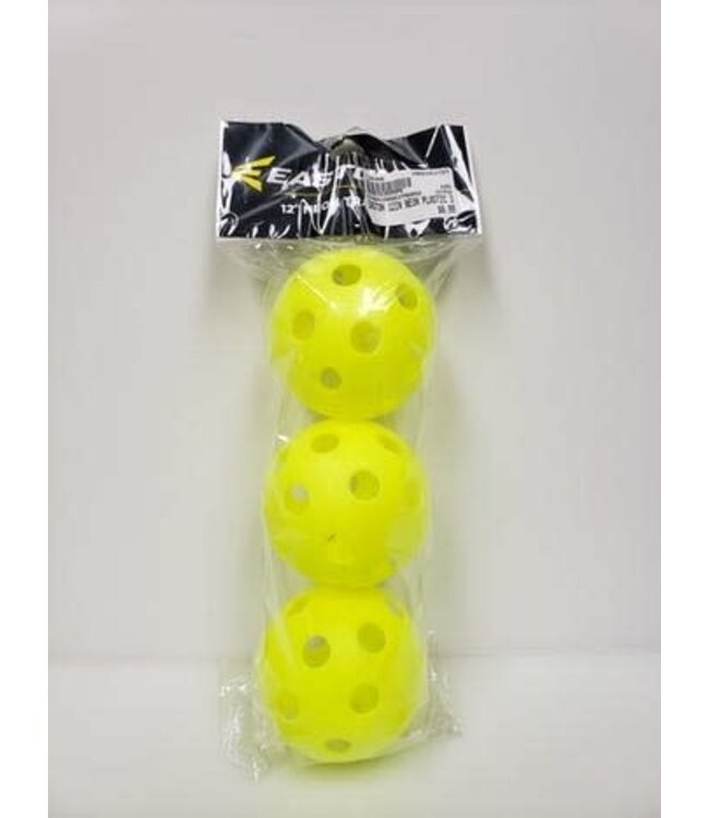 Easton produit 3 PQTS DE BOULES TRANSPARENTES EN PLASTIQUE NÉON DE 12 PO