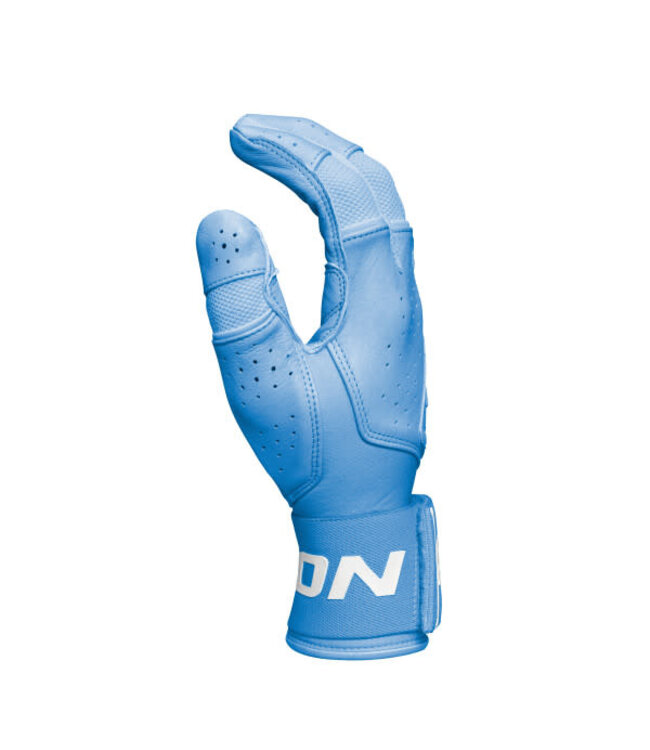 Easton EASTON ADULT MAV PRO LOCKED IN BASEBALL BATTING GLOVES | COLUMBIA BLUE
