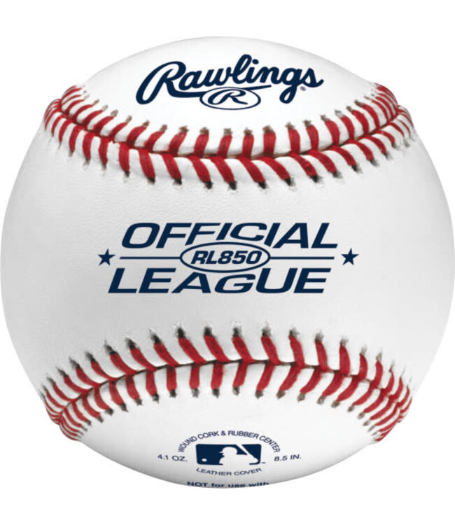 Rawlings BALLE DE BASEBALL OFFICIELLE EN CUIR DE 8,5 POUCES