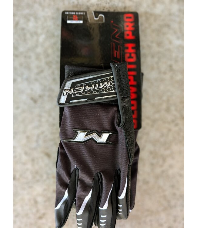 Miken MIKEN PRO BATTING GLOVES - BLACK